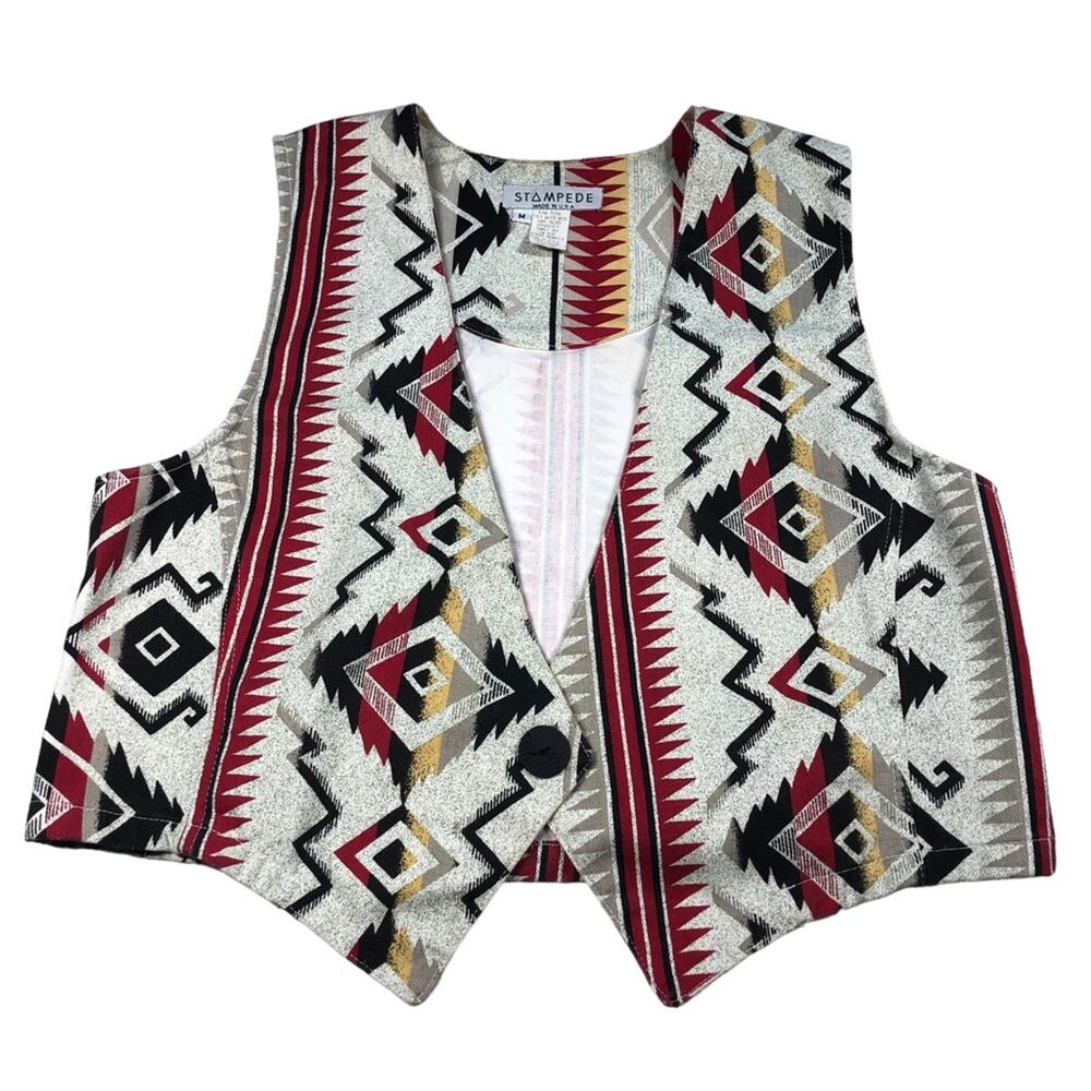 Stampede vintage southwestern vest Medium